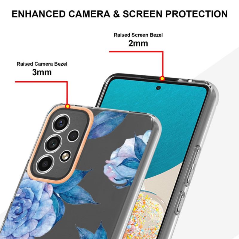 Coque Samsung Galaxy A53 5G Transparente Florale