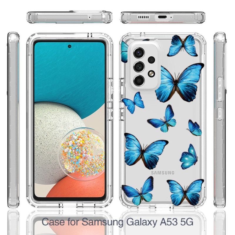 Coque Samsung Galaxy A53 5G Transparente Papillons