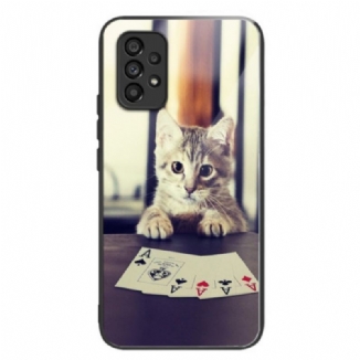 Coque Samsung Galaxy A53 5G Verre Trempé Chat Poker