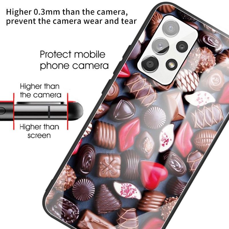 Coque Samsung Galaxy A53 5G Verre Trempé Chocolats