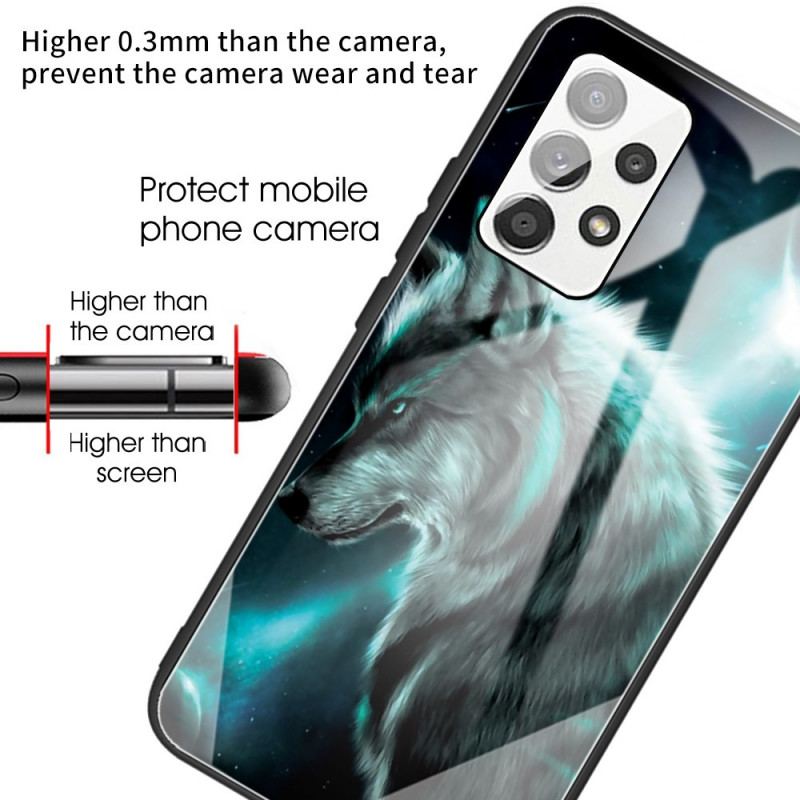 Coque Samsung Galaxy A53 5G Verre Trempé Loup