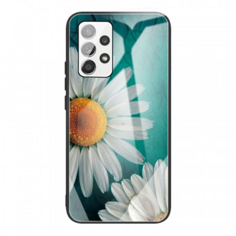 Coque Samsung Galaxy A53 5G Verre Trempé Marguerite