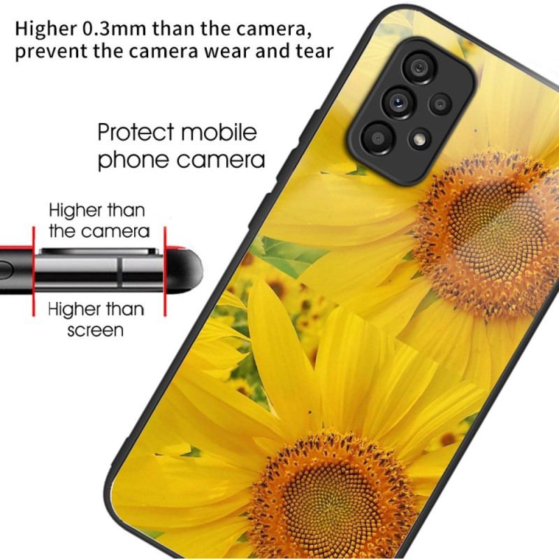 Coque Samsung Galaxy A53 5G Verre Trempé Tournesol