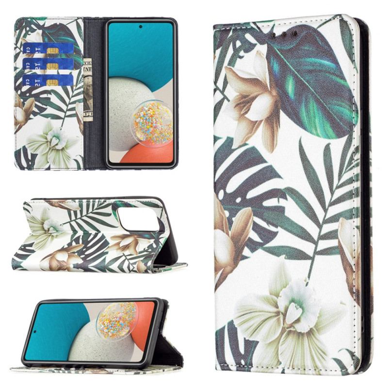 Flip Cover Samsung Galaxy A53 5G Feuilles