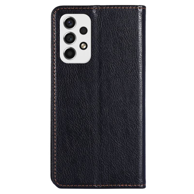 Flip Cover Samsung Galaxy A53 5G Simili Cuir Coutures