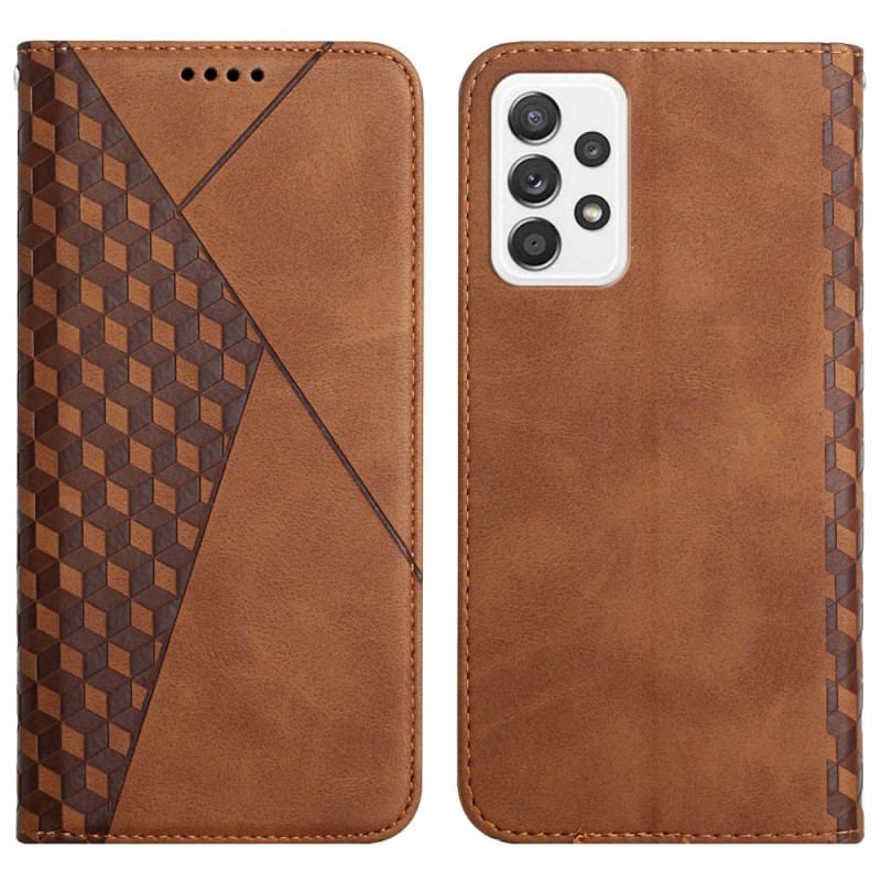 Flip Cover Samsung Galaxy A53 5G Style Cuir Motif 3D