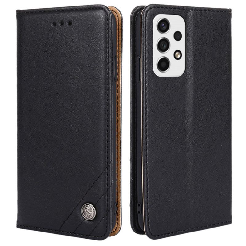 Flip Cover Samsung Galaxy A53 5G Style Cuir Rivet