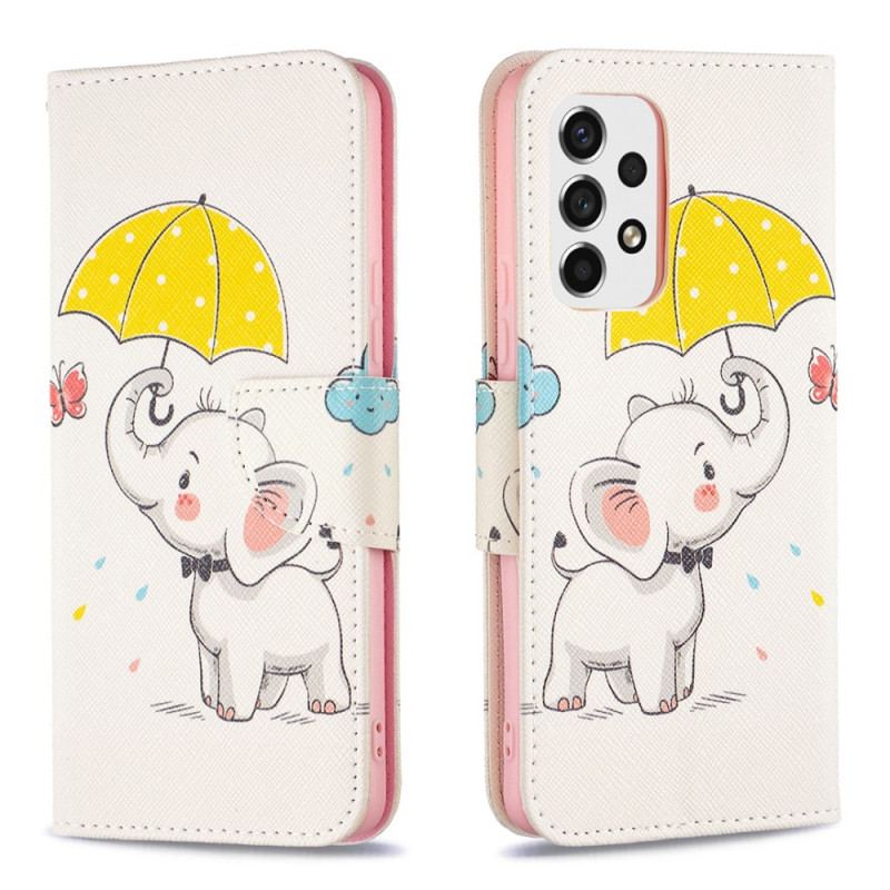 Housse Samsung Galaxy A53 5G Bébé Éléphant