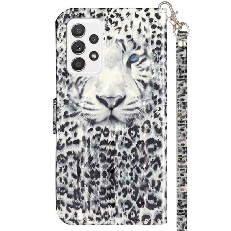 Housse Samsung Galaxy A53 5G Tigre à Lanière