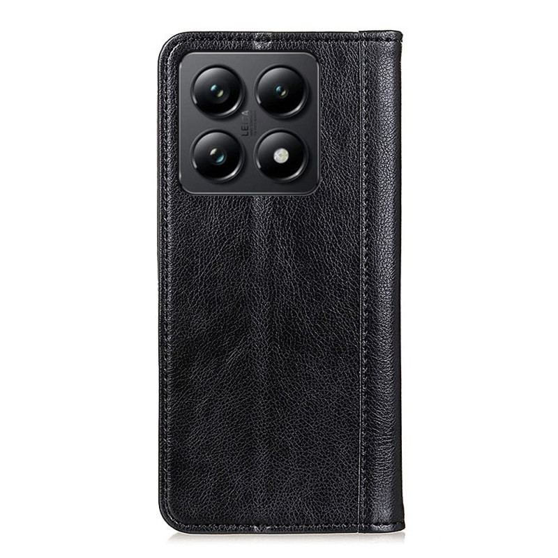 Flip Cover Xiaomi 14T Pro Cuir Fendu