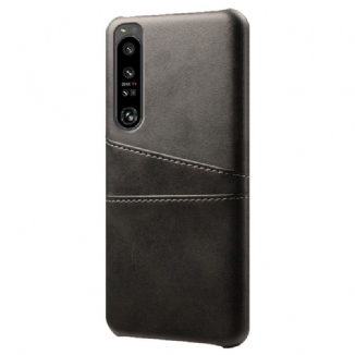 Coque Sony Xperia 1 IV Effet Cuir Porte-Cartes