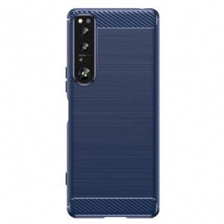 Coque Sony Xperia 1 IV Fibre Carbone Brossée