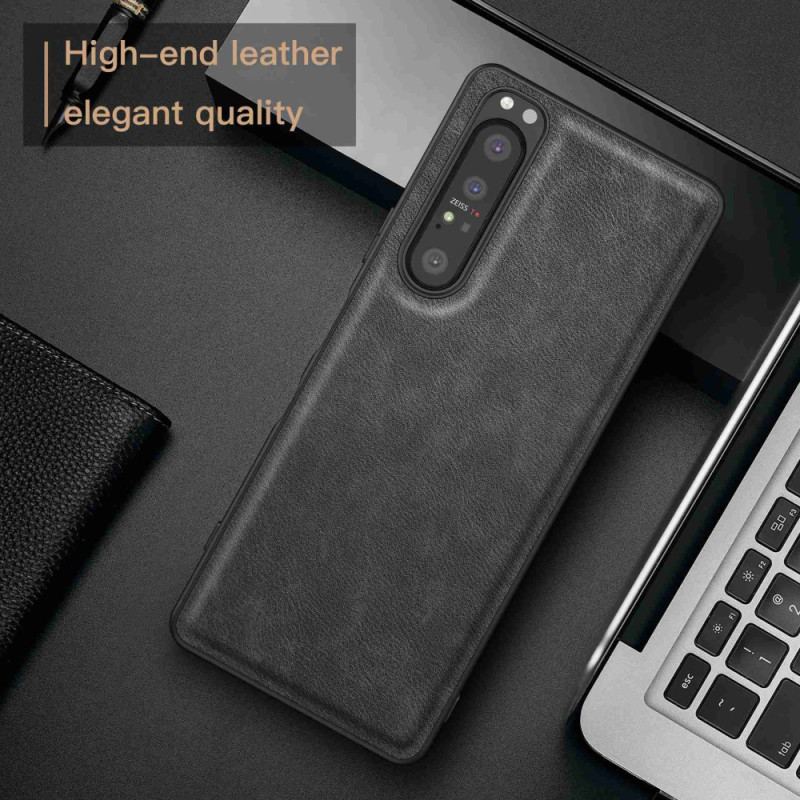 Coque Sony Xperia 1 IV Simili Cuir