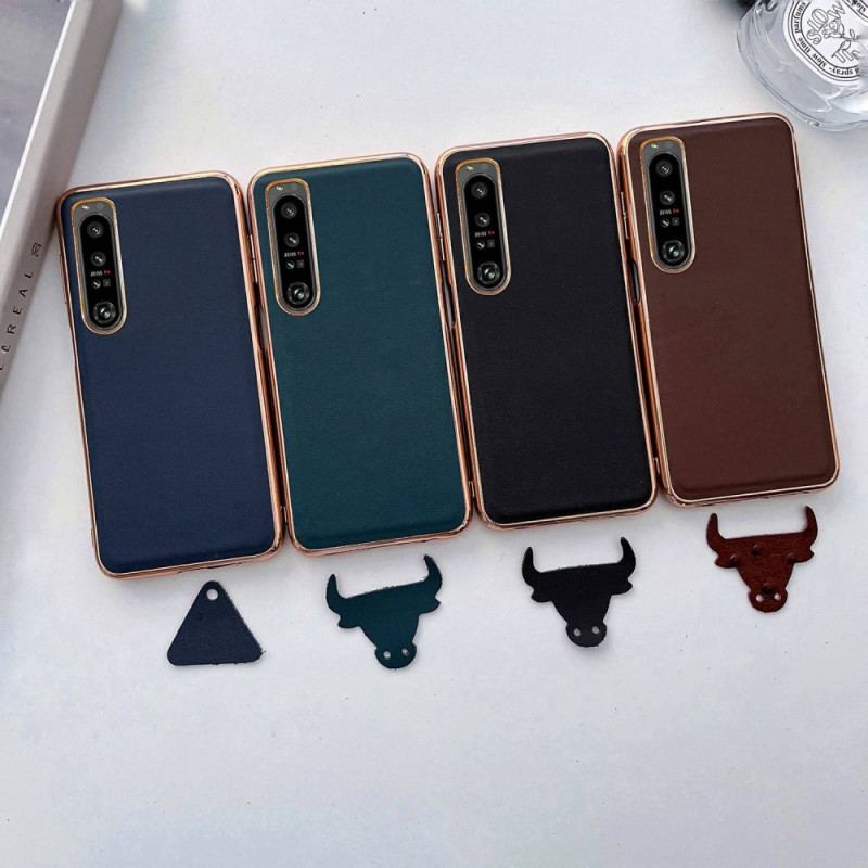 Coque Sony Xperia 1 IV Véritable Cuir Color