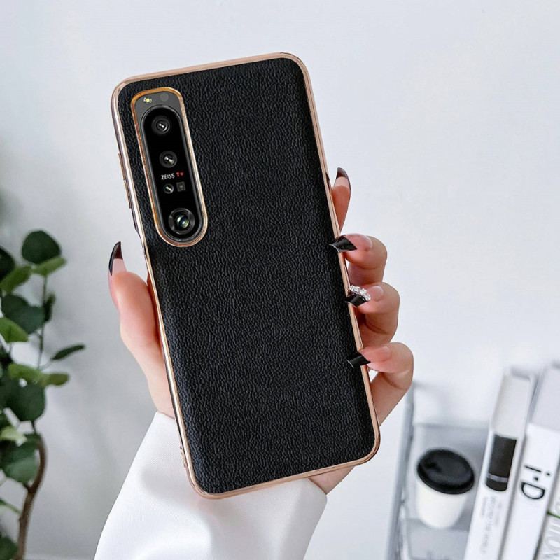 Coque Sony Xperia 1 IV Vrai Cuir