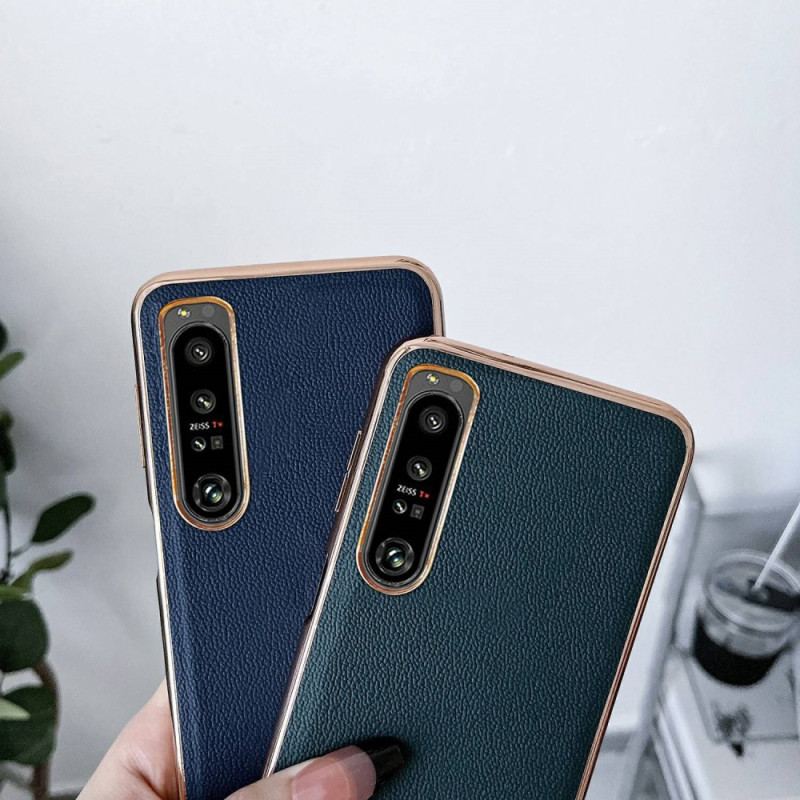 Coque Sony Xperia 1 IV Vrai Cuir