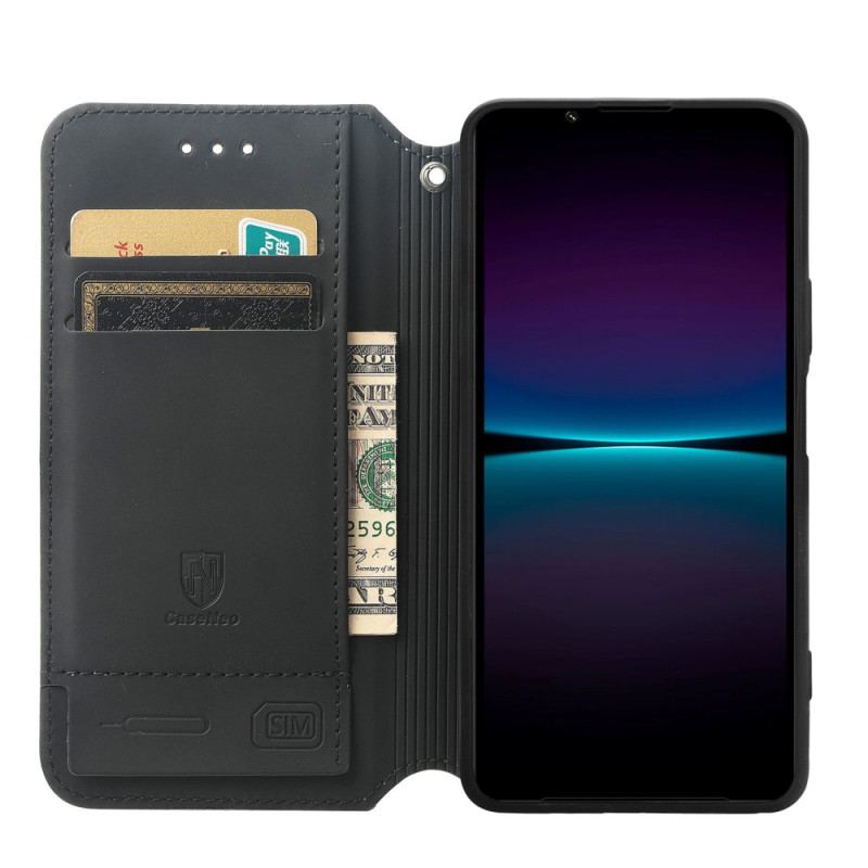 Flip Cover Sony Xperia 1 IV Design RFID Caseneo