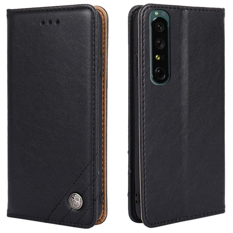 Flip Cover Sony Xperia 1 IV Rivet Décoratif