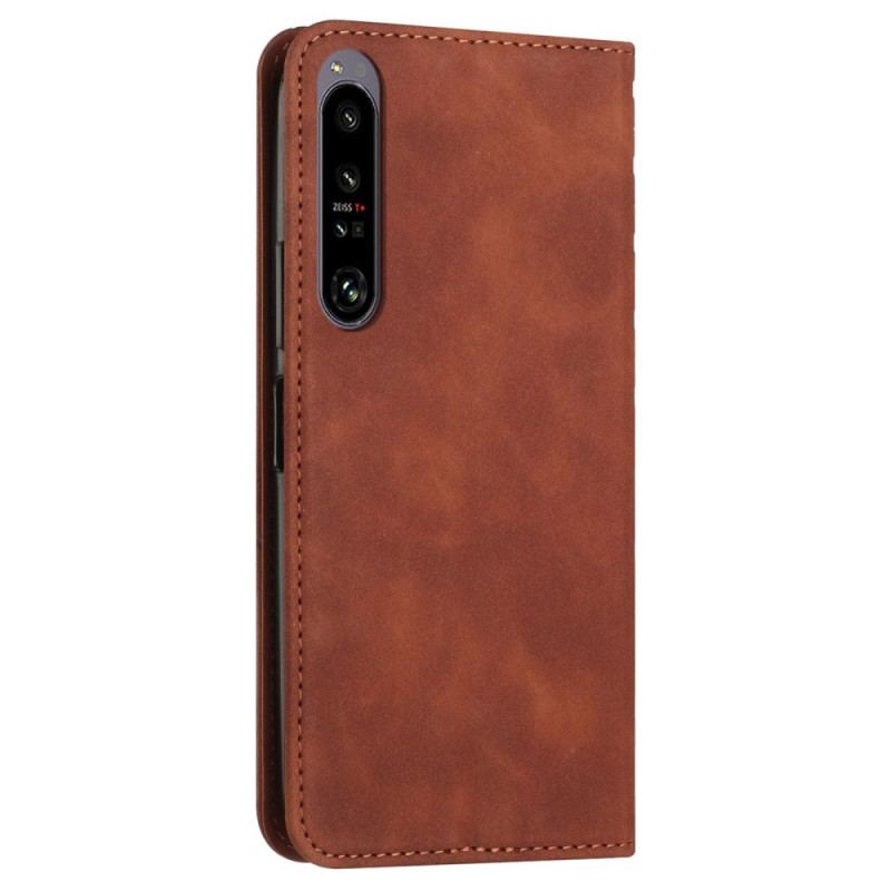 Flip Cover Sony Xperia 1 IV Style Cuir Motif 3D