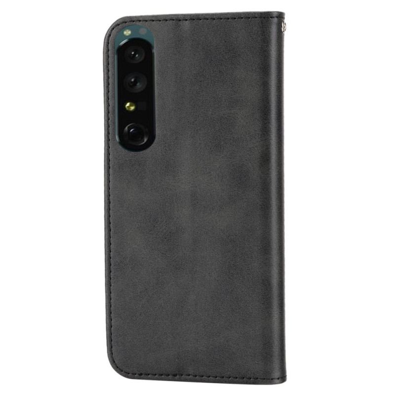 Flip Cover Sony Xperia 1 IV Style Cuir Motif 3D avec Lanière