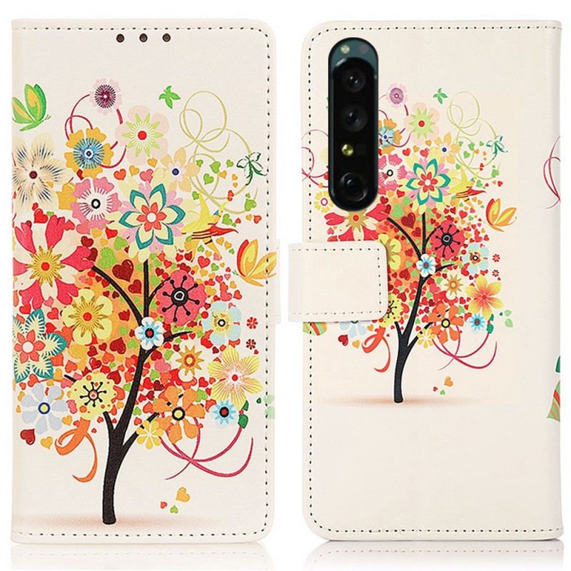 Housse Sony Xperia 1 IV Arbre Fleuri