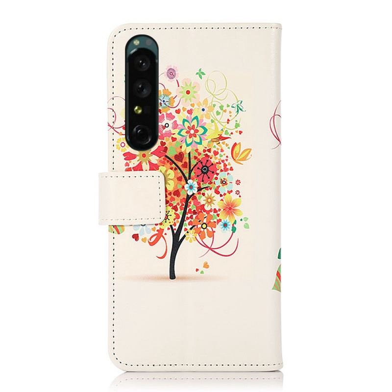 Housse Sony Xperia 1 IV Arbre Fleuri