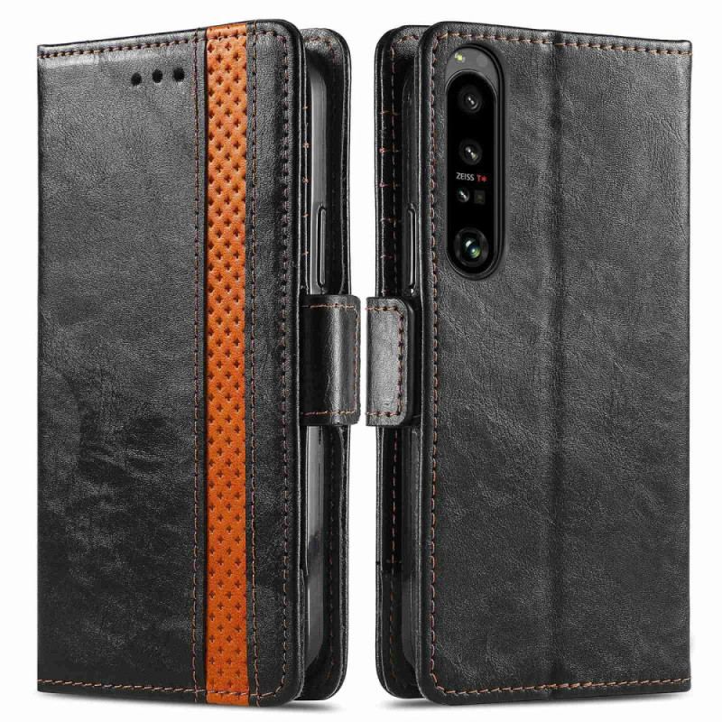 Housse Sony Xperia 1 IV Bicolore Double Fermoir