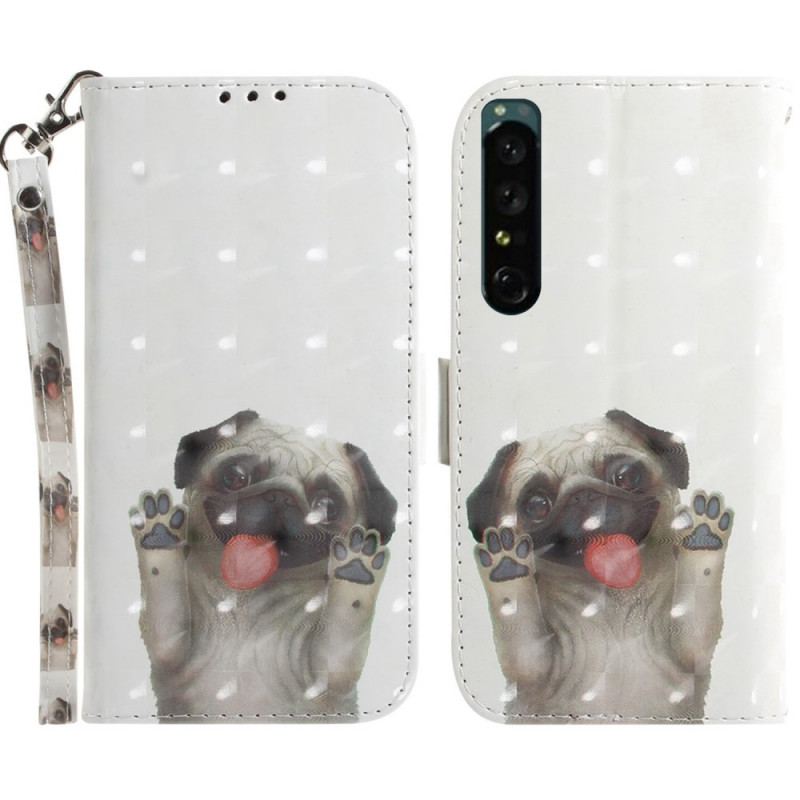 Housse Sony Xperia 1 IV Chien à Lanière