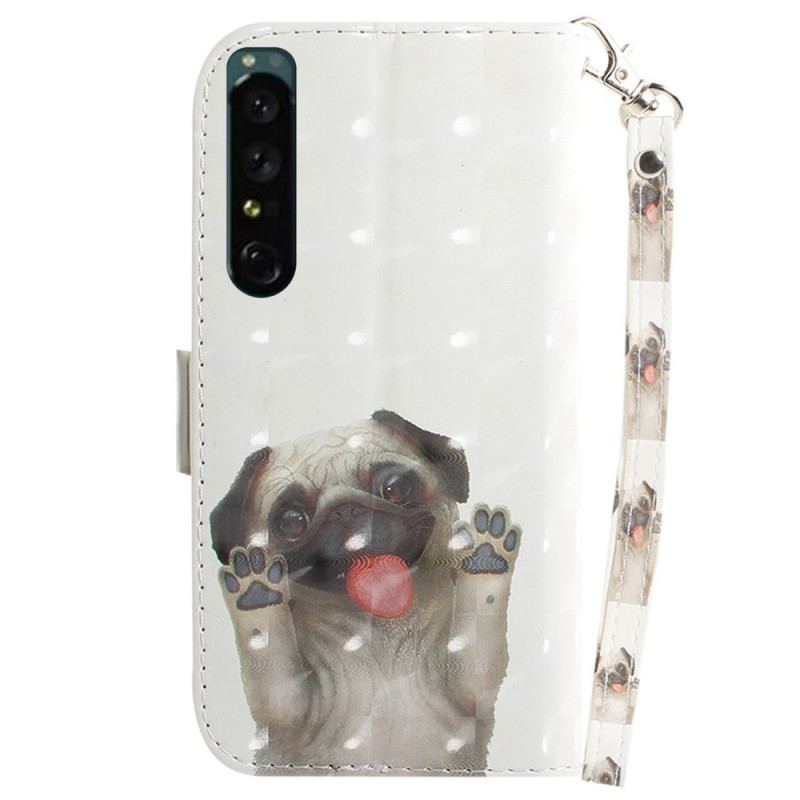 Housse Sony Xperia 1 IV Chien à Lanière