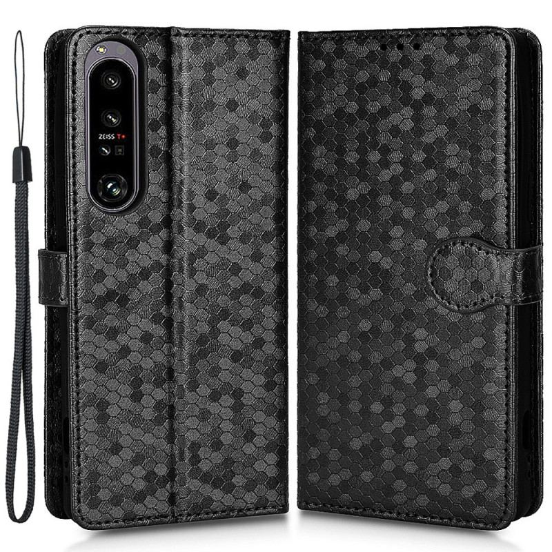 Housse Sony Xperia 1 IV Design 3D à Lanière