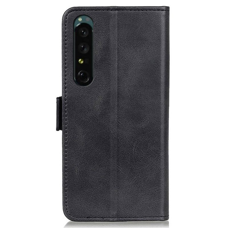 Housse Sony Xperia 1 IV Double Fermoir