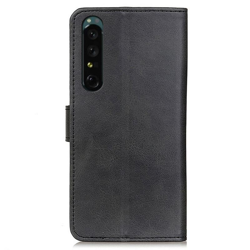 Housse Sony Xperia 1 IV Effet Cuir Mat