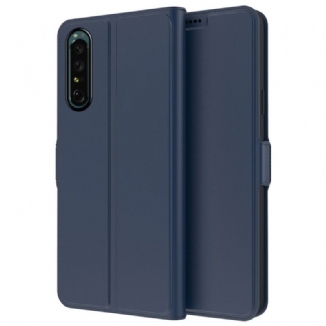 Housse Sony Xperia 1 IV Effet Cuir Slim