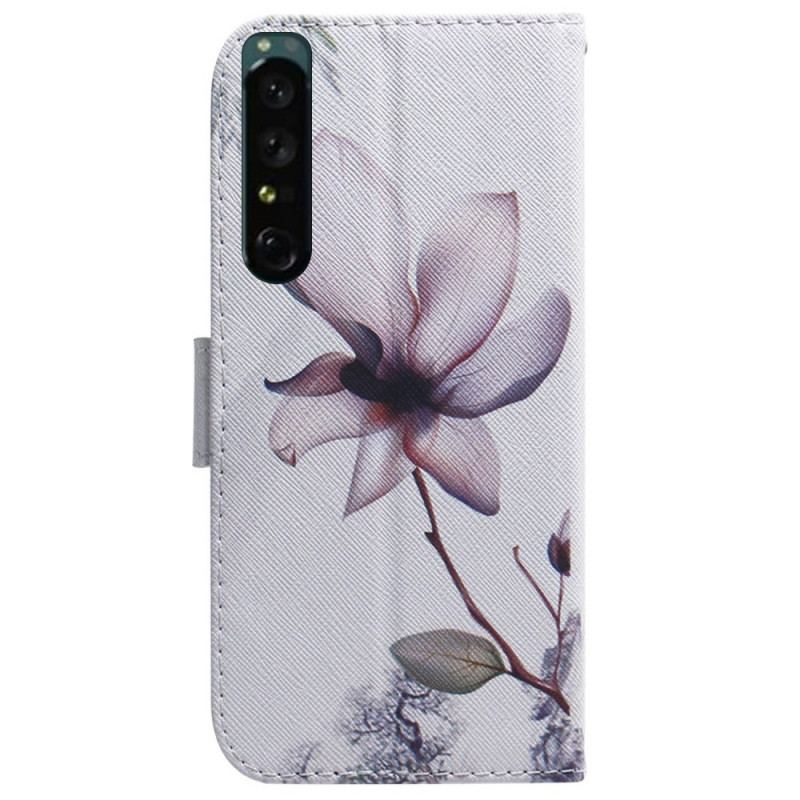 Housse Sony Xperia 1 IV Fleur Rose Vintage