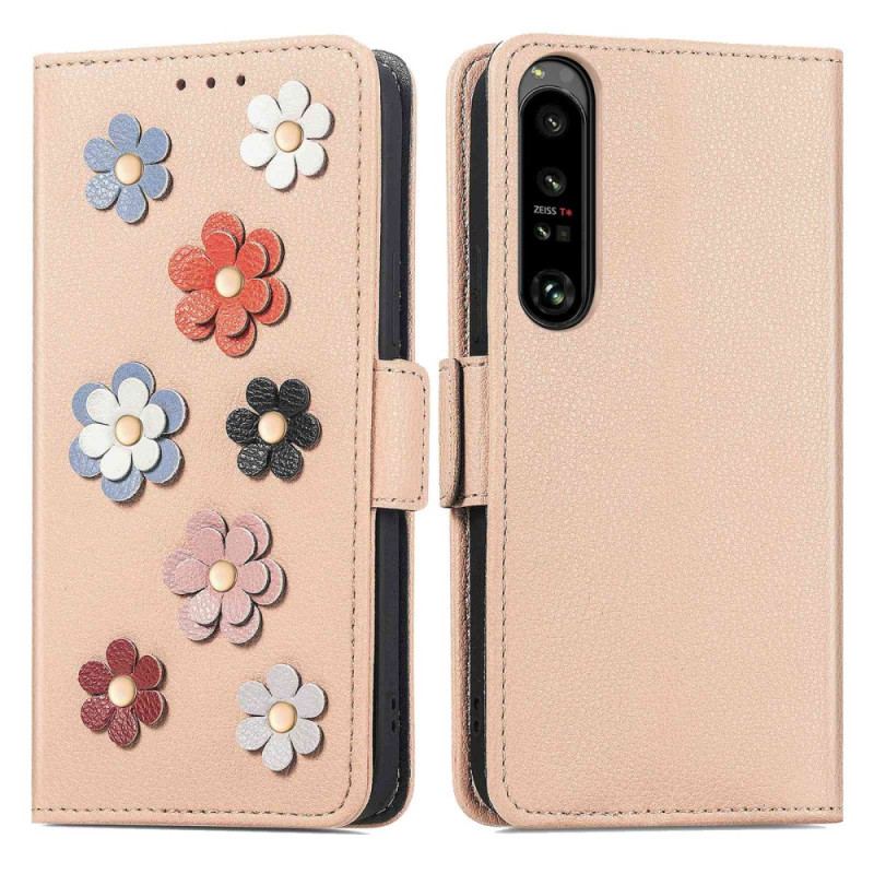 Housse Sony Xperia 1 IV Fleurs Décoratives