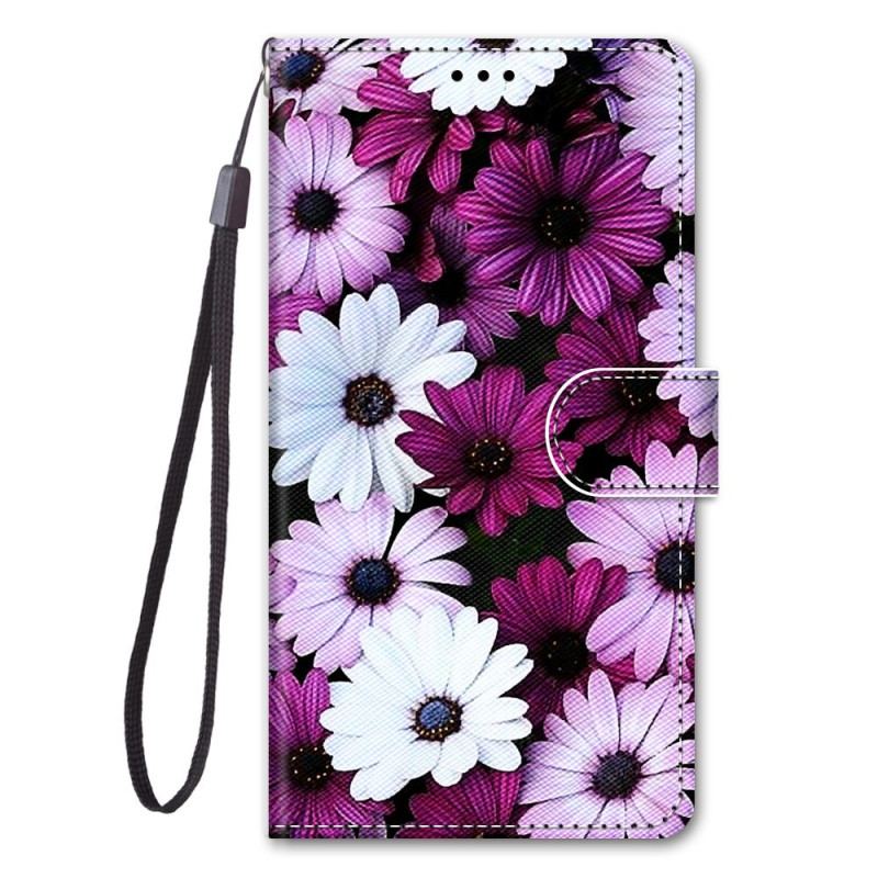 Housse Sony Xperia 1 IV Florale avec Lanière