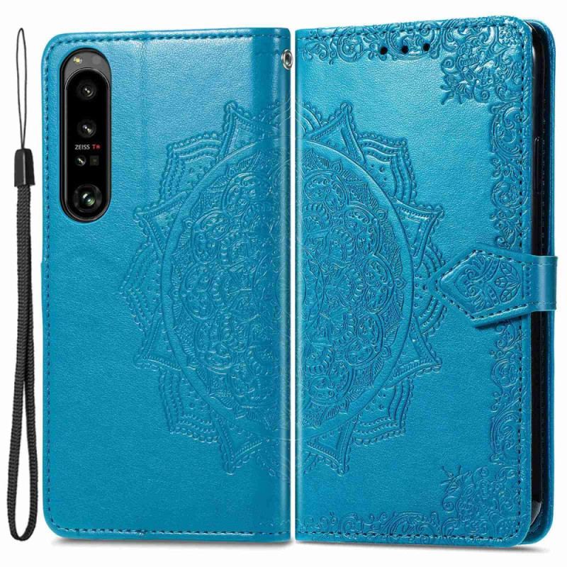 Housse Sony Xperia 1 IV Mandala Soleil avec Lanière