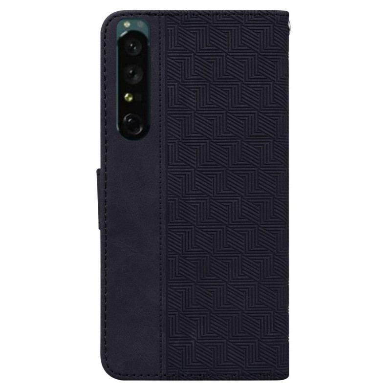 Housse Sony Xperia 1 IV Motif à Lanière