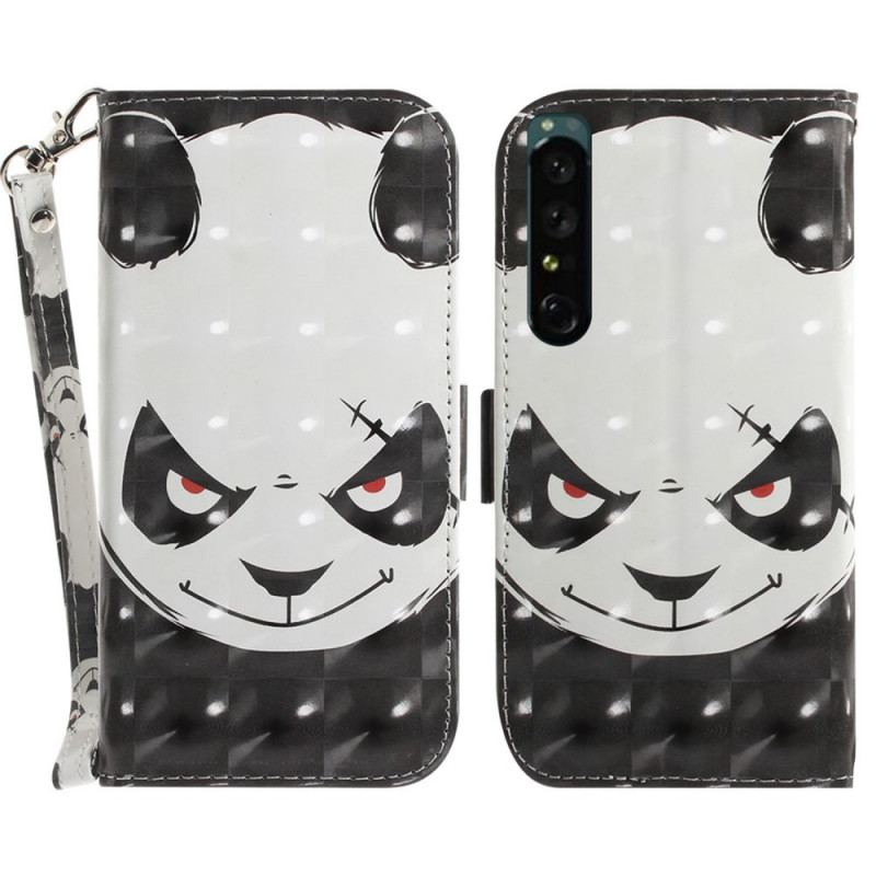 Housse Sony Xperia 1 IV Panda à Lanière