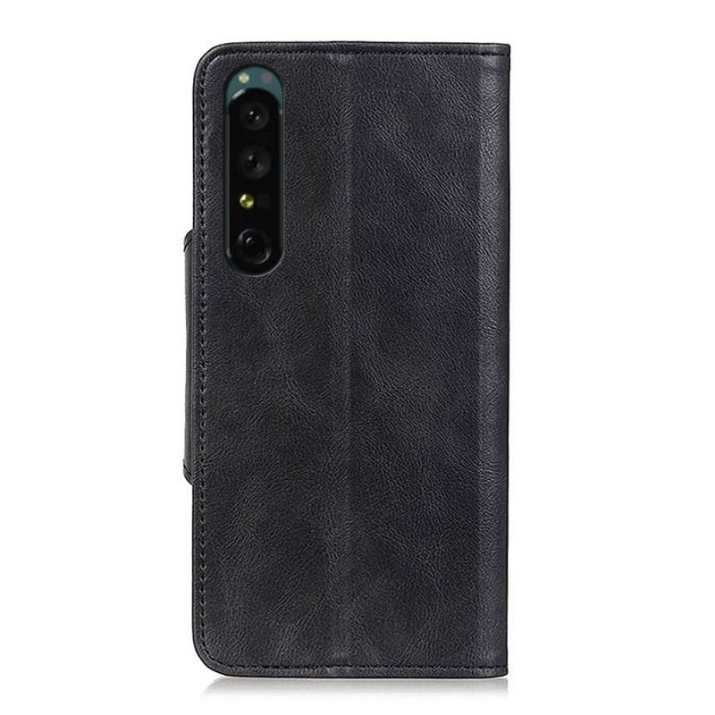 Housse Sony Xperia 1 IV Simili Cuir Bouton