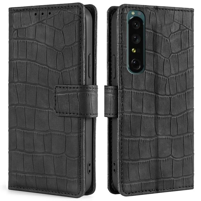 Housse Sony Xperia 1 IV Style Crocodile