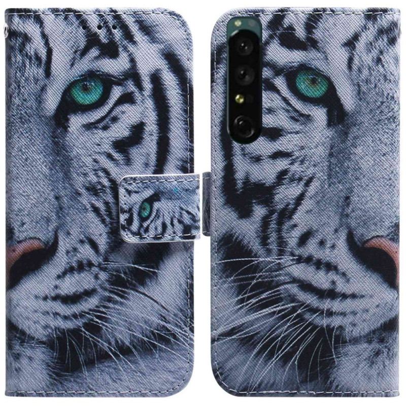 Housse Sony Xperia 1 IV Tigre Blanc