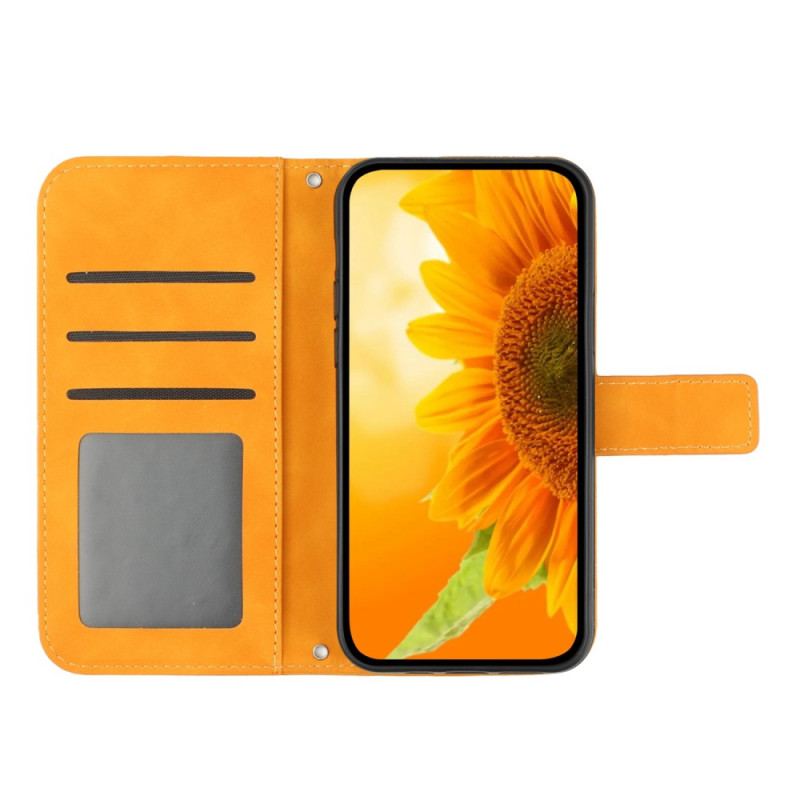 Housse Sony Xperia 1 IV Tournesol à Lanière