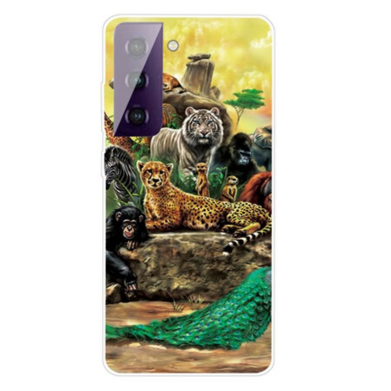 Coque Samsung Galaxy S21 FE Animaux Safari