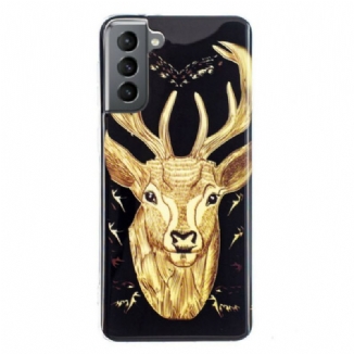 Coque Samsung Galaxy S21 FE Cerf Majestueux Fluorescente