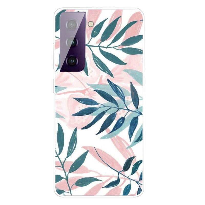 Coque Samsung Galaxy S21 FE Feuilles