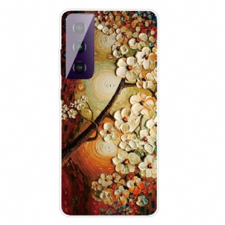 Coque Samsung Galaxy S21 FE Flexible Fleurs