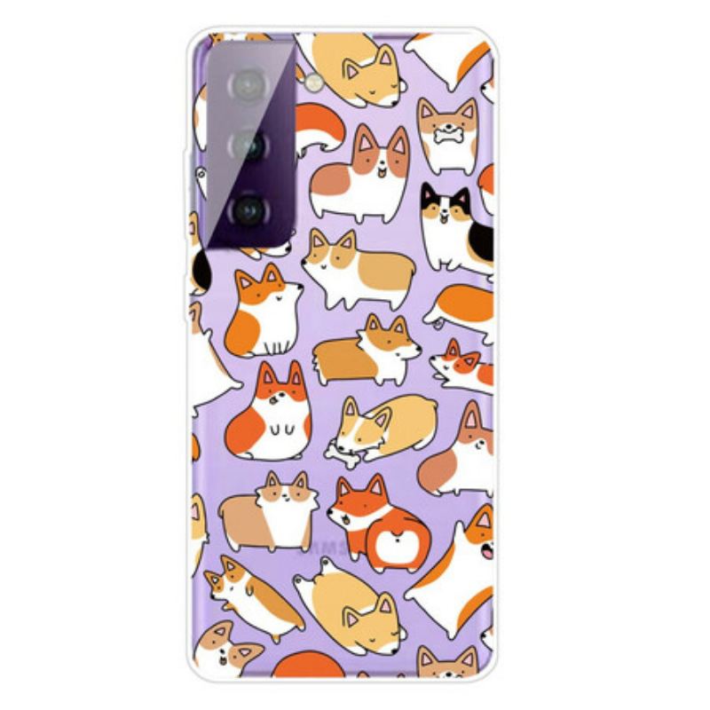 Coque Samsung Galaxy S21 FE Multiples Chiens