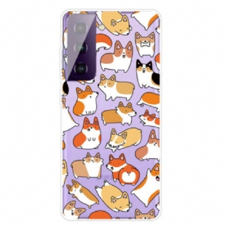 Coque Samsung Galaxy S21 FE Multiples Chiens