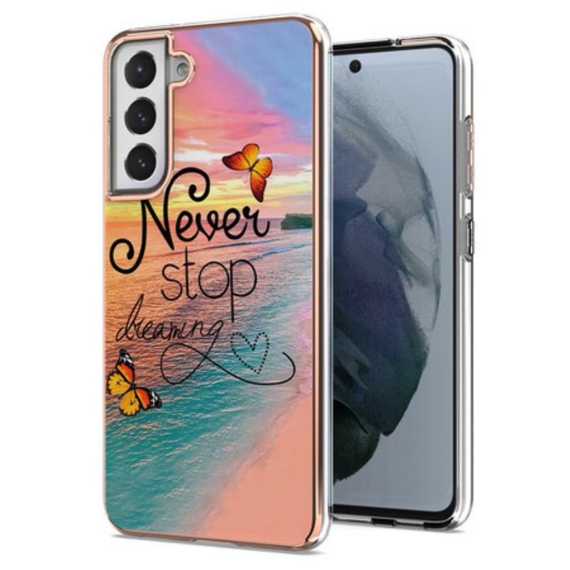 Coque Samsung Galaxy S21 FE Never Sto Dreaming Papillons